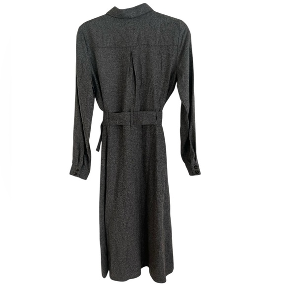 Sezane Gray Tea Dress in Dark Grey US 6 / FR 38 - Picture 2 of 11
